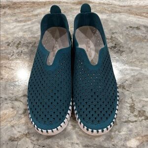 Ilse Jacobsen Blue Espadrille Tulip 139 Flats with Breathable Design